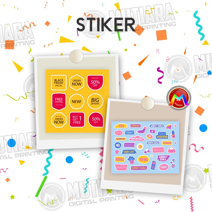 Mutiara Digital Printing - Stiker A3+